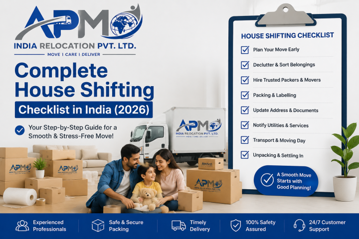 Complete House Shifting Checklist in India